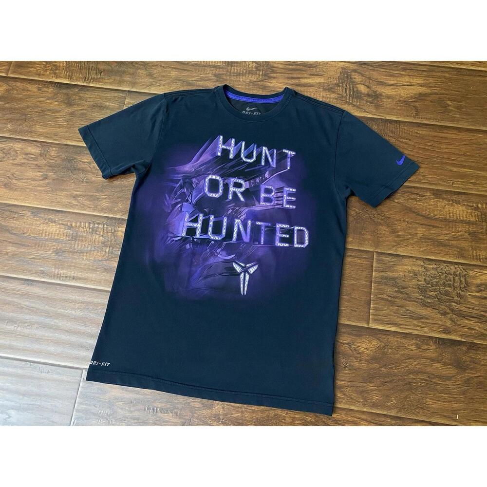 Kobe Bryant Mens Mamba T-Shirt Hunt Or Be Hunted Short Sleeve Size M